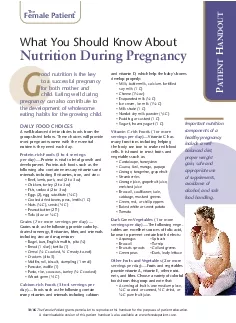 ood nutrition is the key to a successful pregnancy for both mother and