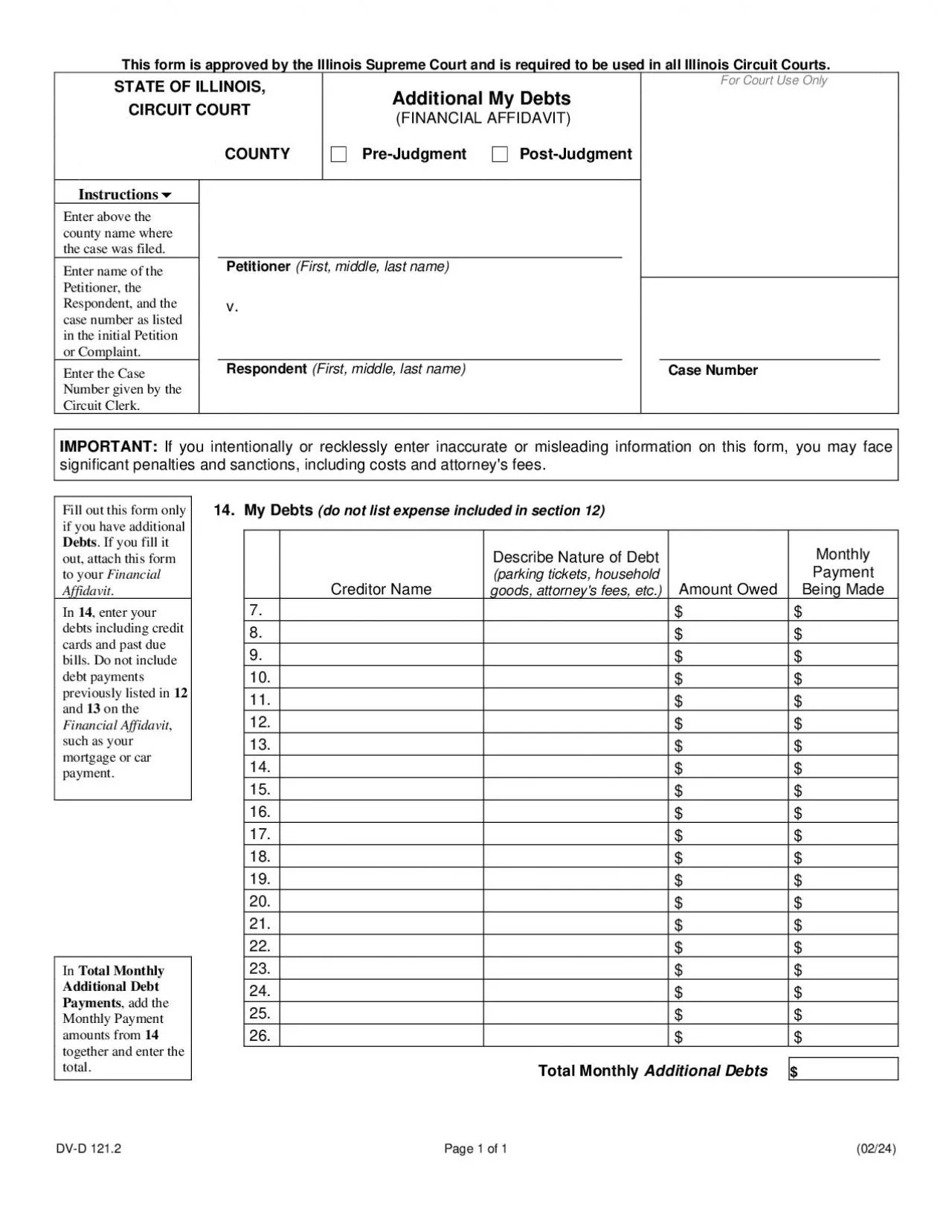 PDF-Print Form