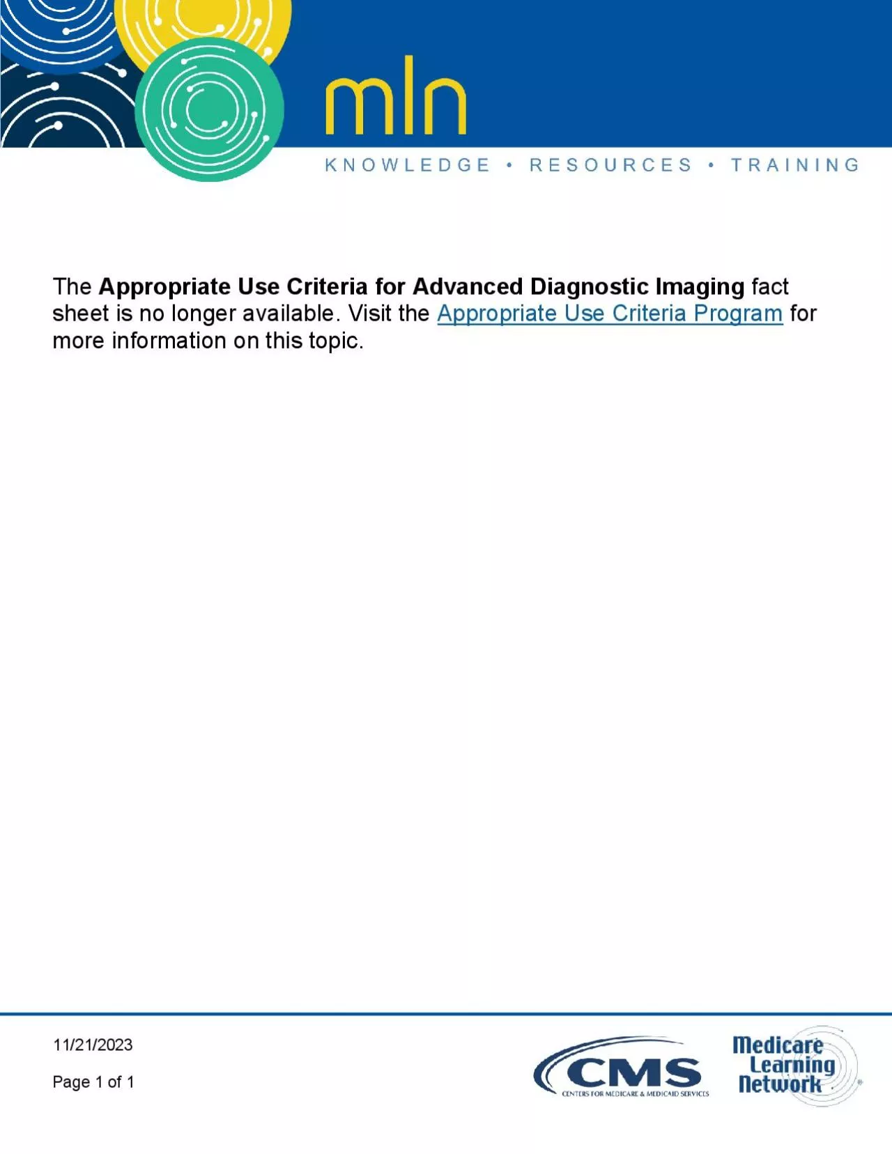 PDF-APPROPRIATE USE CRITERIA FOR ADVANCED