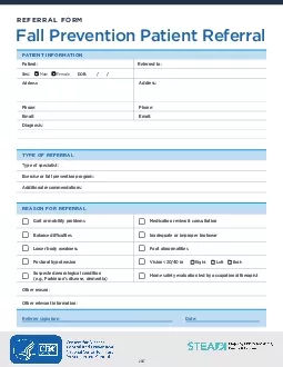 Fall Prevention Patient Referral31