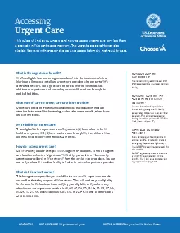 Accessing  Urgent CareThis guide will help you understand how to a  es