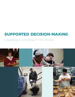 SUPPORTED DECISIONMAKING