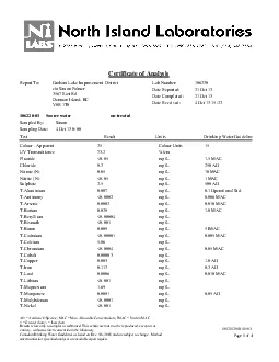 Report ToGraham Lake Improvement Districtco Simon Palmer3567 East Rd