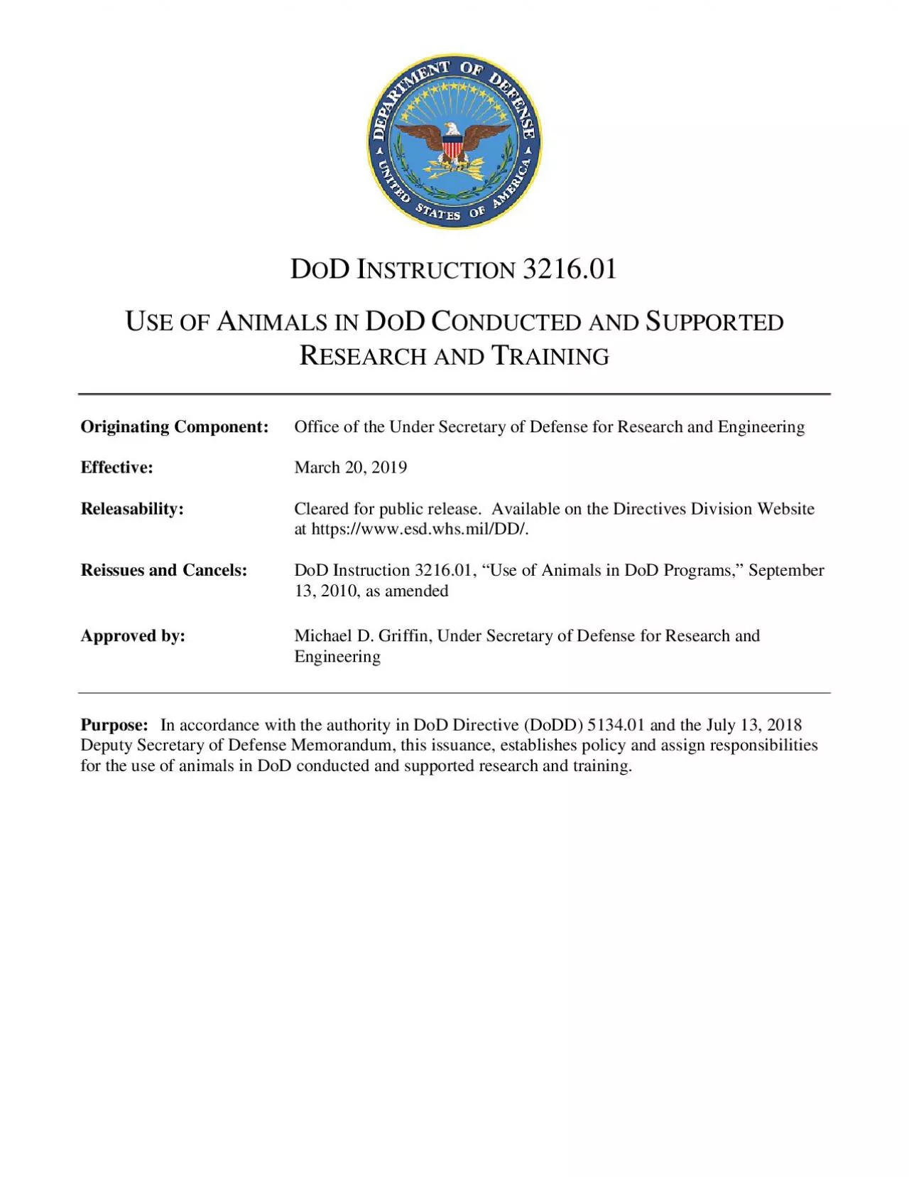 PDF-NSTRUCTION 321601SE OF NIMALS IN ONDUCTED AND UPPORTED ESEARCH AND RAI