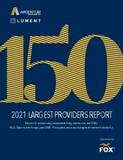 2021 LARGEST PROVIDERS REPORT