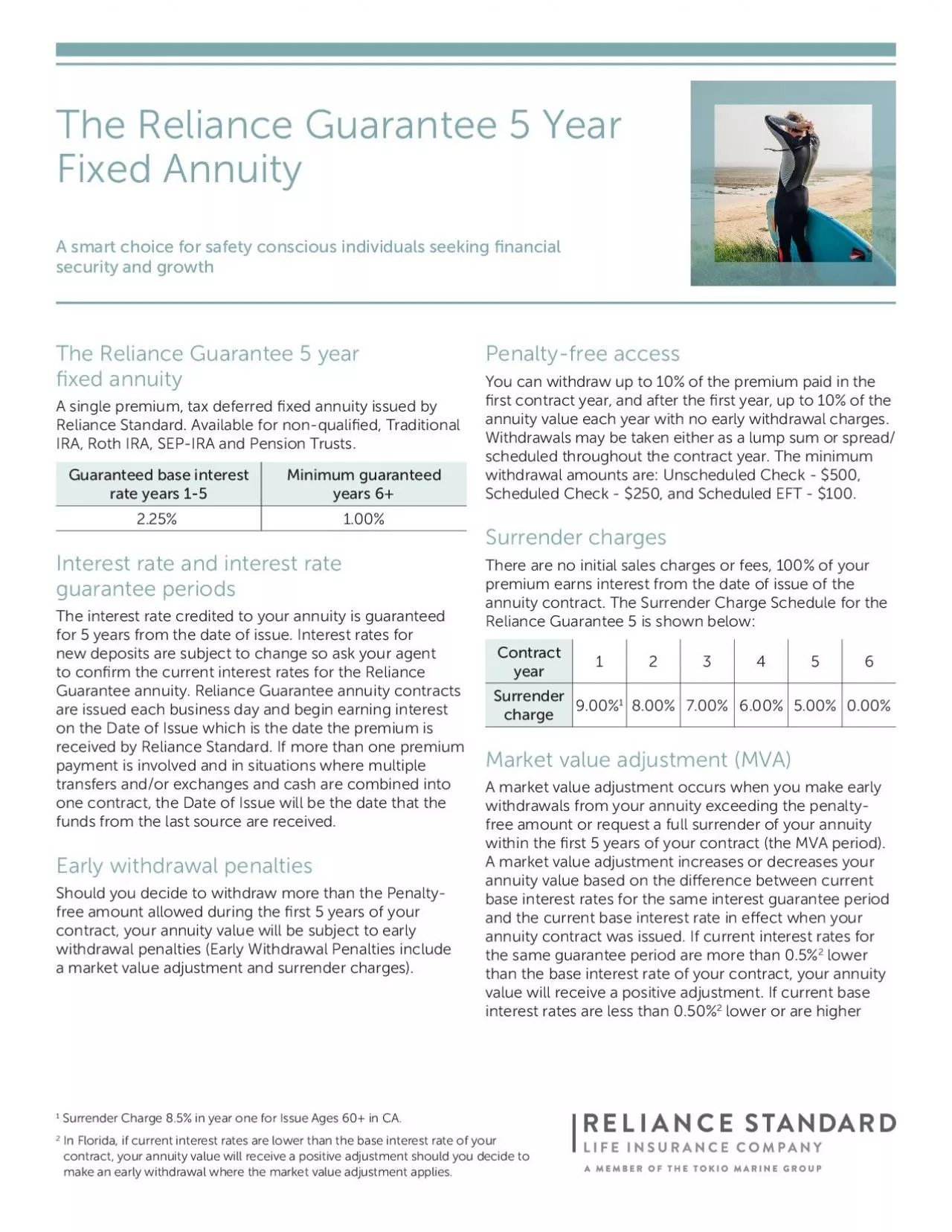 PDF-The Reliance Guarantee 5 Year Fixed Annuity