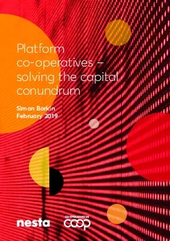 Simon BorkinFebruary 2019Platform cooperatives 150 solving the capita