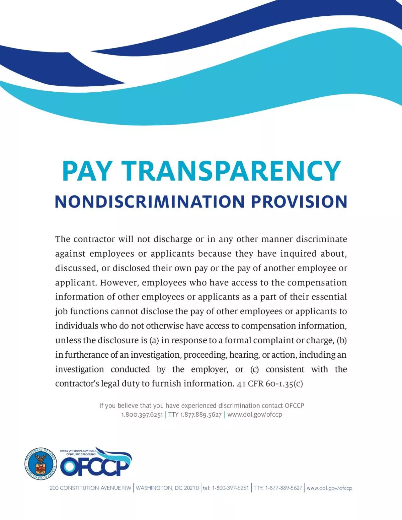 PDF-PAY TRANSPARENCYNONDISCRIMINATION PROVISIONThe contractor will not dis