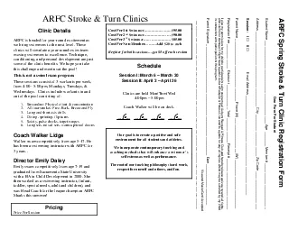 ARFC Stroke  Turn Clinics