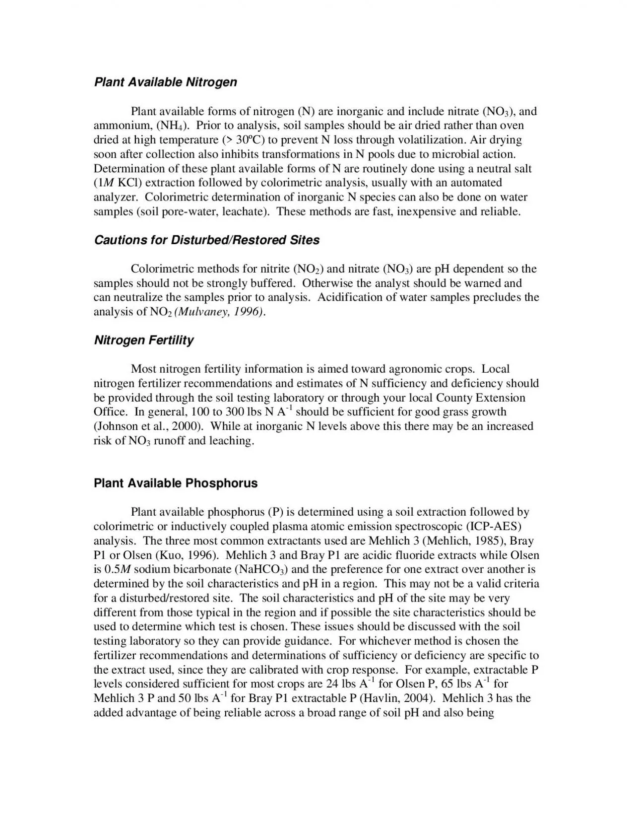 PDF-calibrated with crop response to determine soColorimetry should not be