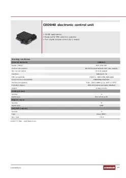 CED040 electronic control unit
