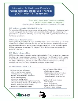 DOT with TB Treatment Sep 2019