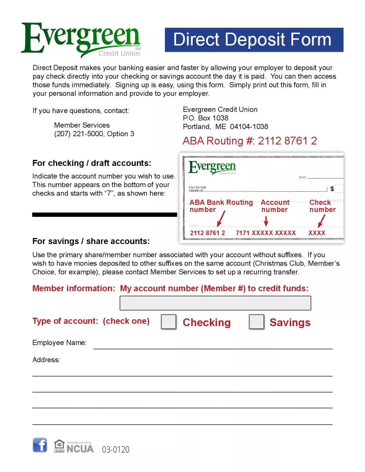 PDF-pay check directly into your checking or savings account the day it is