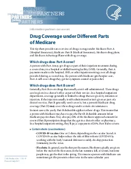 CMS Product No 11315PRevised July 2021Drug Coverage under Different P