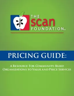 PRICING GUIDEA Resource For CommunityBased Organizations to Value and