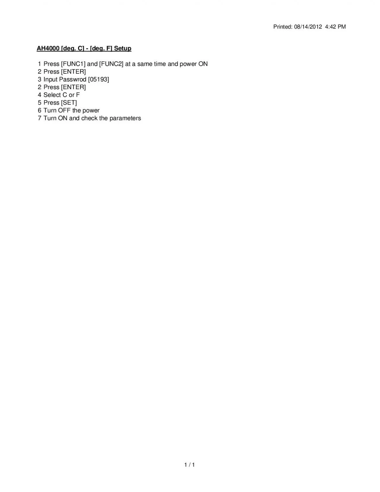 PDF-Printed 08142012 442 PMAH4000 deg C deg F Setup