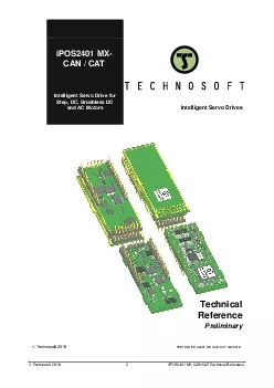Technosoft 20182 iPOS2401 MXCANCAT Technical Reference