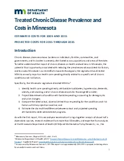 x0000x00001 Treated Chronic Disease Prevalence and Costs in MinnesotaE