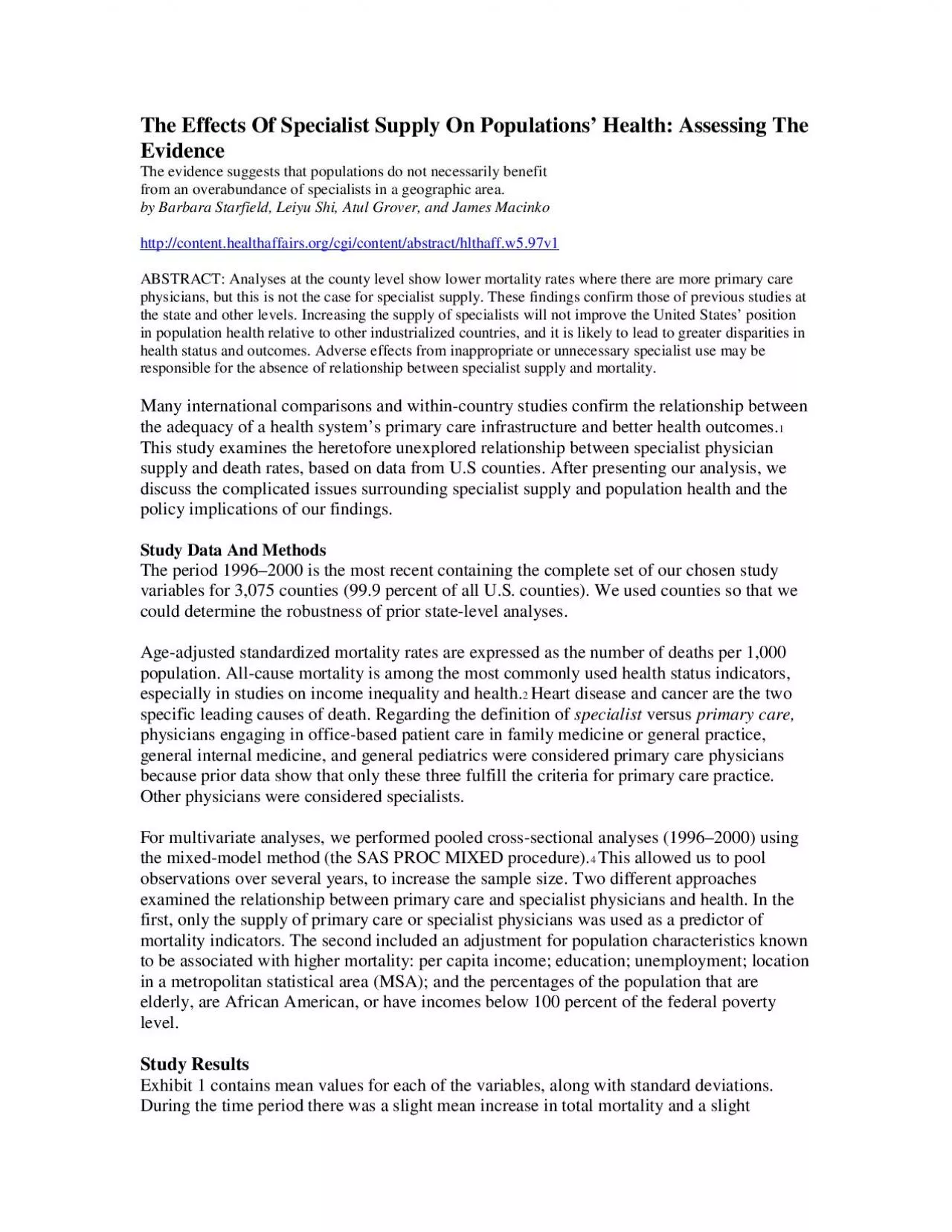 PDF-38 RK Chang and N Halfon Geographic Distribution of Pediatricians in t