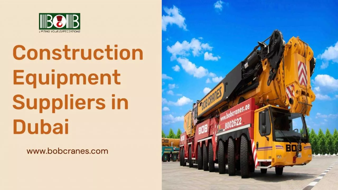 PDF-construction equipment suppliers in dubai PDF