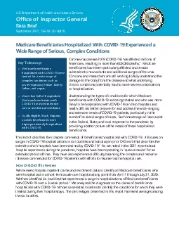 Medicare Beneficiaries Hospitalized ith COVID19 Experienced a Wide Ran