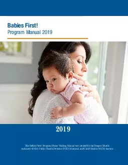 Babies FirstProgram Manual 2019