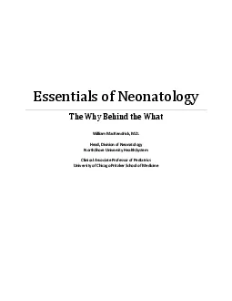 Essentials of Neonatology