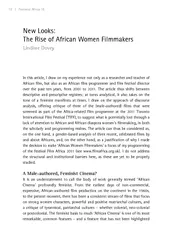 Feminist Africa  New Looks The Rise of African Women
