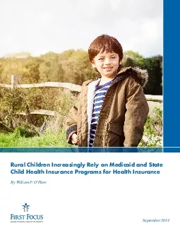 Rural Children Increasingly Rely on Medicaid and State