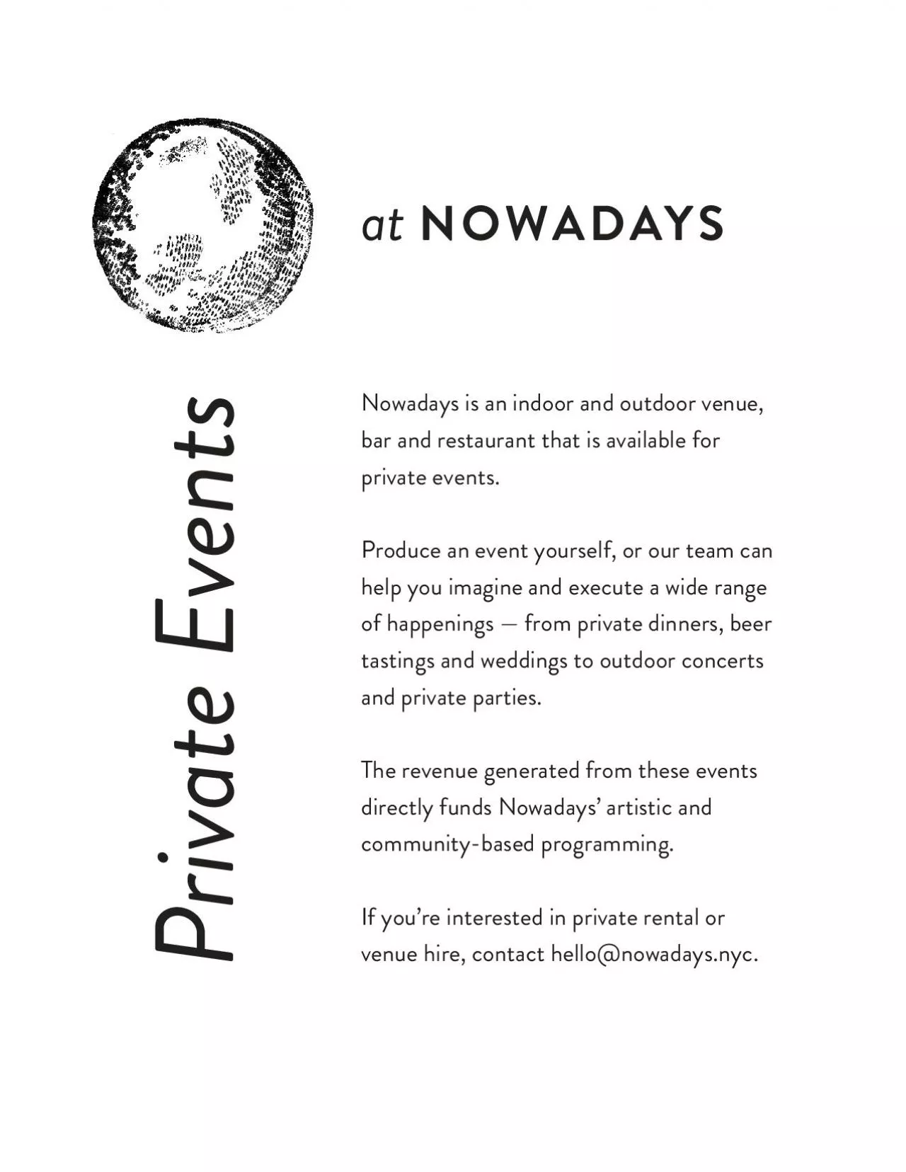 PDF-Nowadays is an indoor and outdoor venue bar and restaurant that is ava