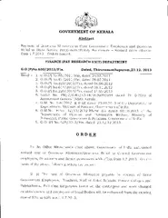 GOVERNMENT OF KERALA Abstract Payment o Dearncss Allow