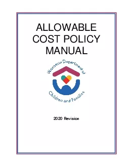 ALLOWABLECOST POLICY MANUALRevision