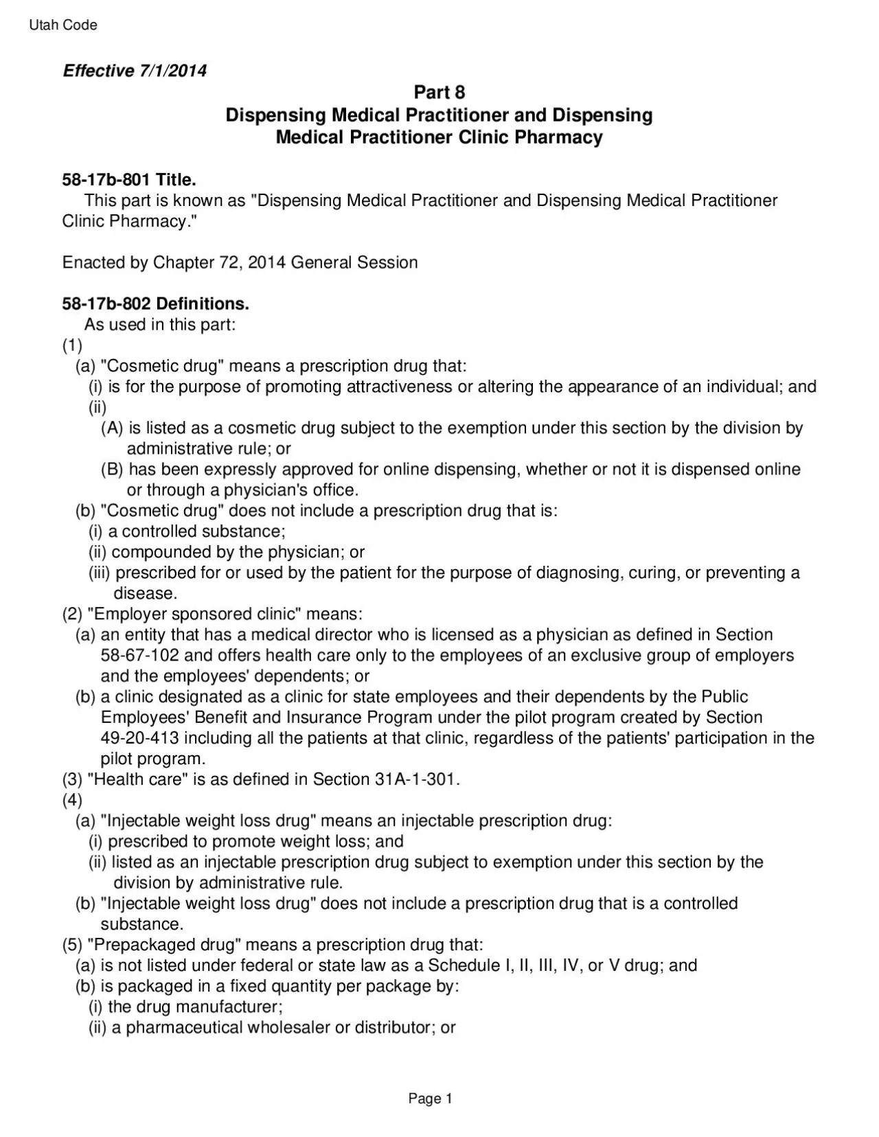 PDF-Effective 712014Part 8Dispensing Medical Practitioner and Dispensing