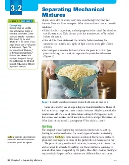 Chapter 3  Separating Mixtures