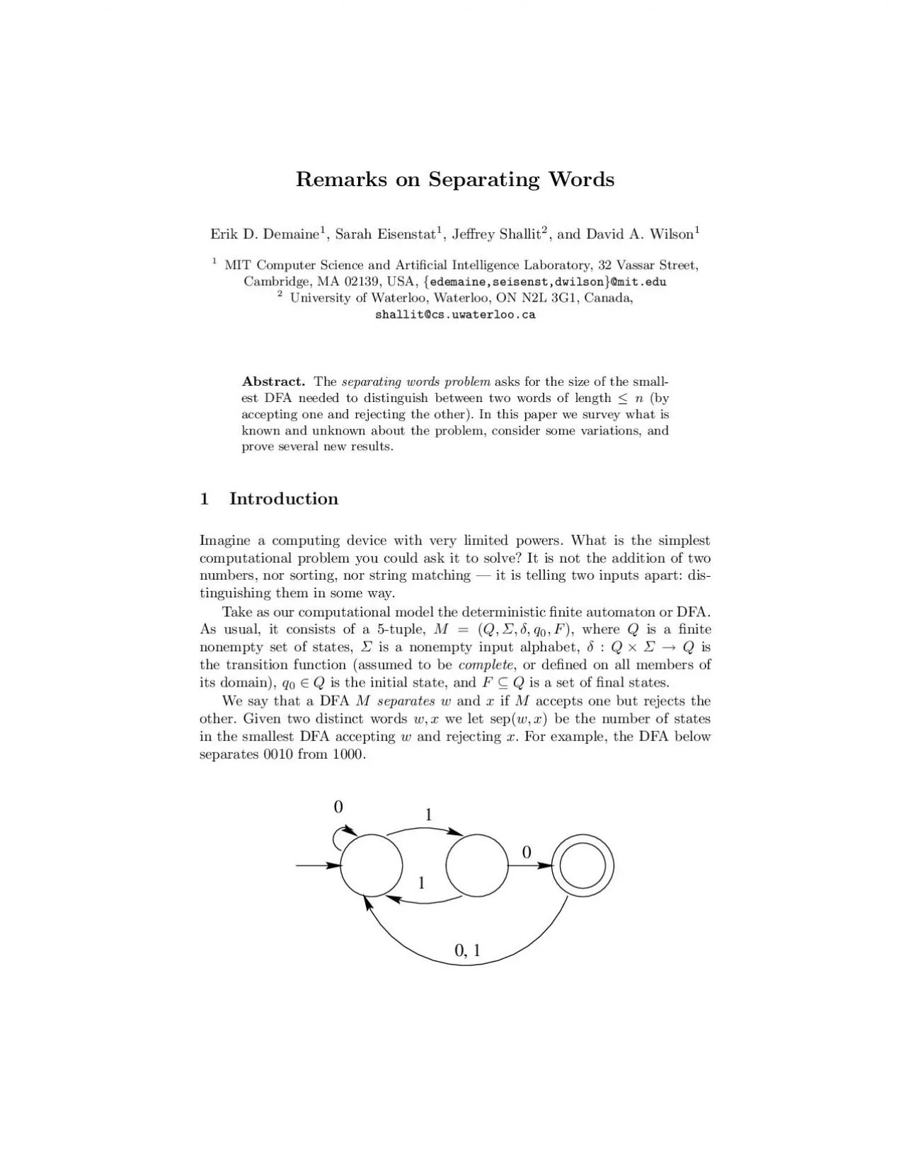 PDF-RemarksonSeparatingWordsErikDDemaine1SarahEisenstat1JereyShallit2andDa