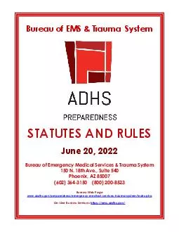 Bureau of EMS  Trauma System