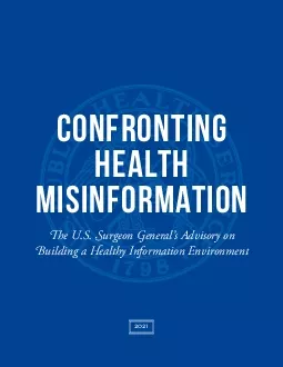 I am urging all Americans to help slow the spread of health misinforma