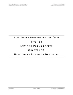 x0000x0000NEW JERSEY BOARD OF DENTISTRYLAW AND PUBLIC SAFETY