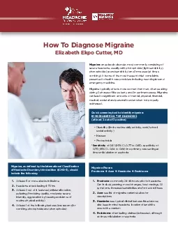 How To Diagnose Migraine