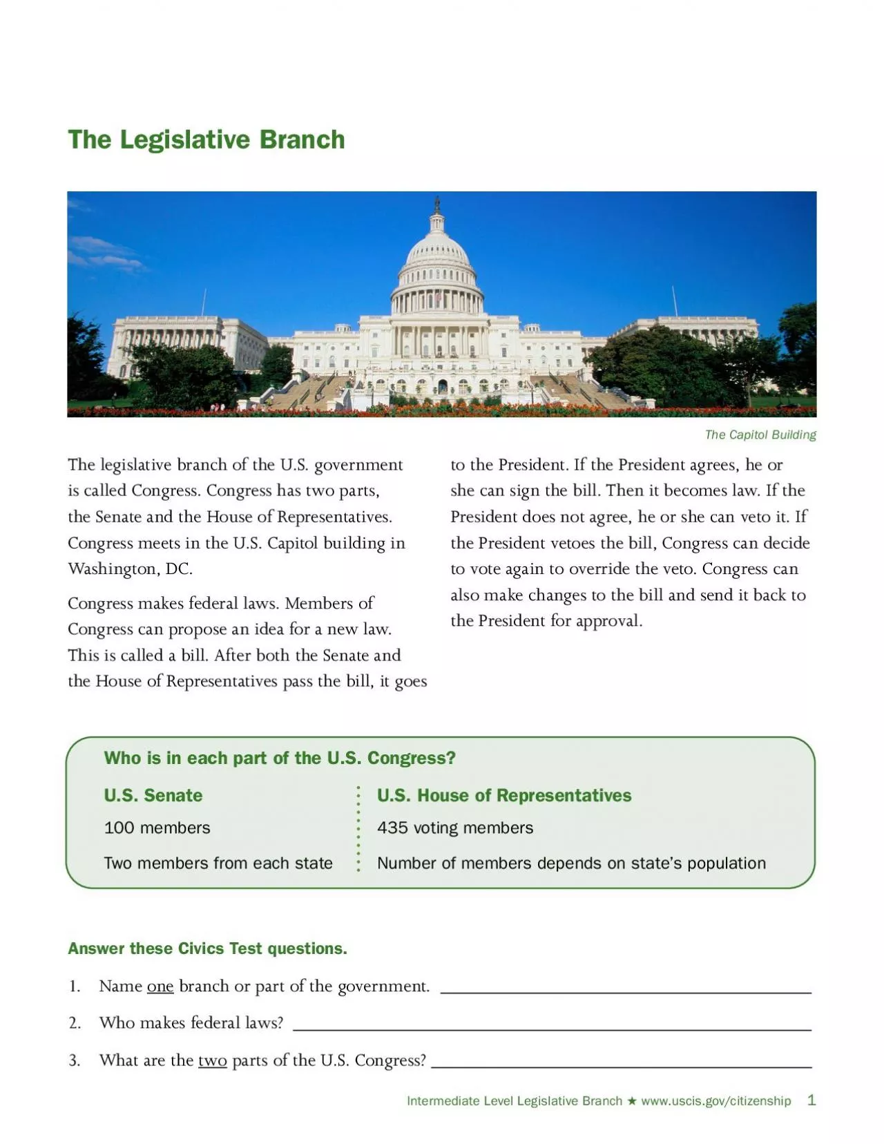 PDF-Intermediate Level Legislative Branch wwwuscisgovcitizenship