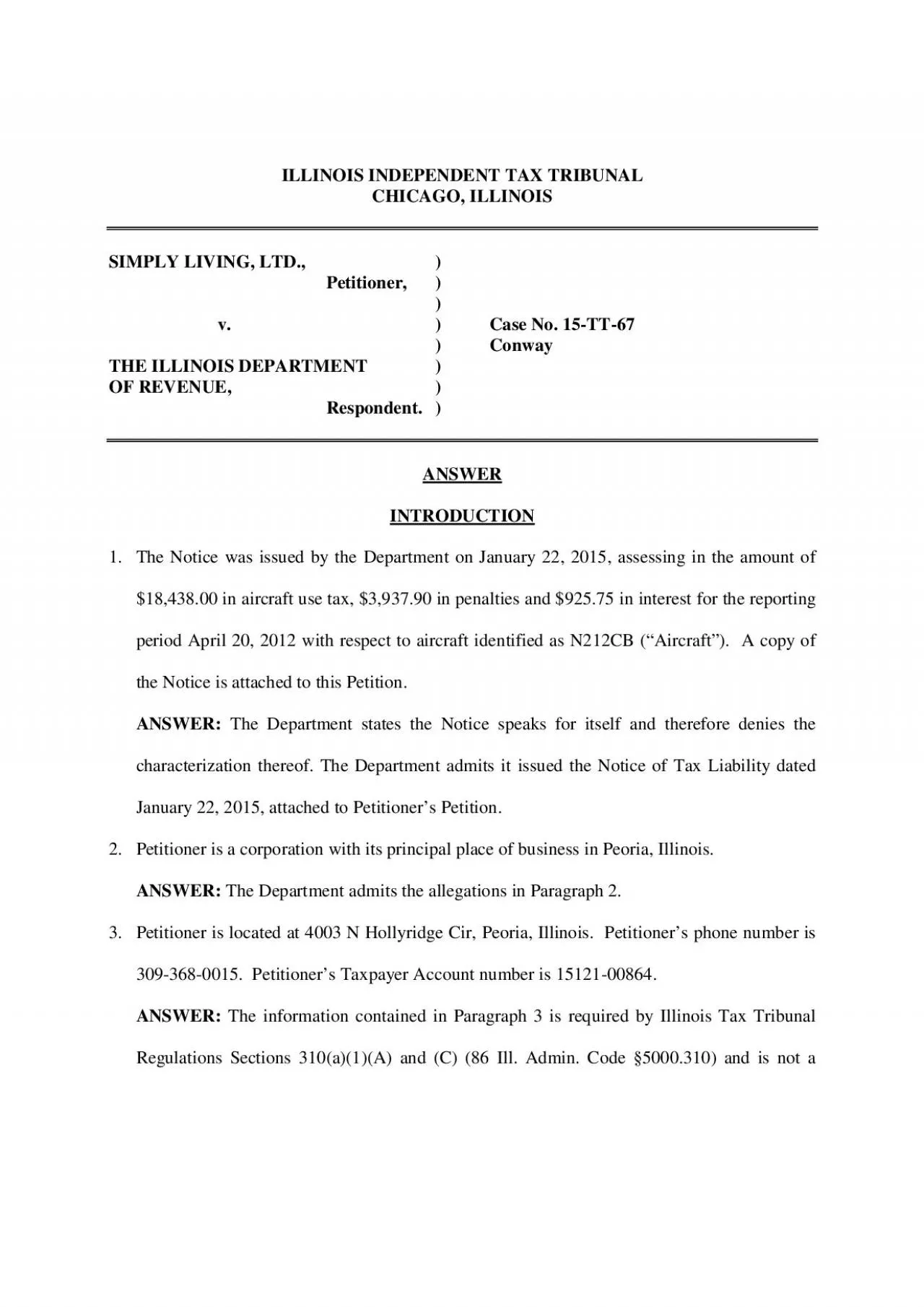 PDF-ILLINOIS INDEPENDENT TAX TRIBUNAL CHICAGO ILLINOIS