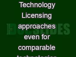 March   In the Public Interest Nine Points to Consider in Licensing University Technology
