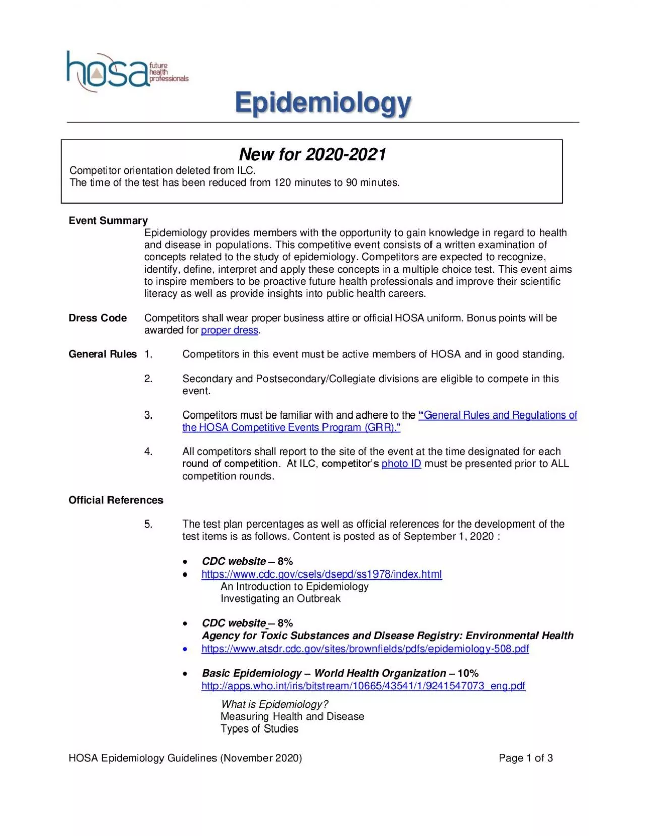 PDF-HOSA Epidemiology Guidelines