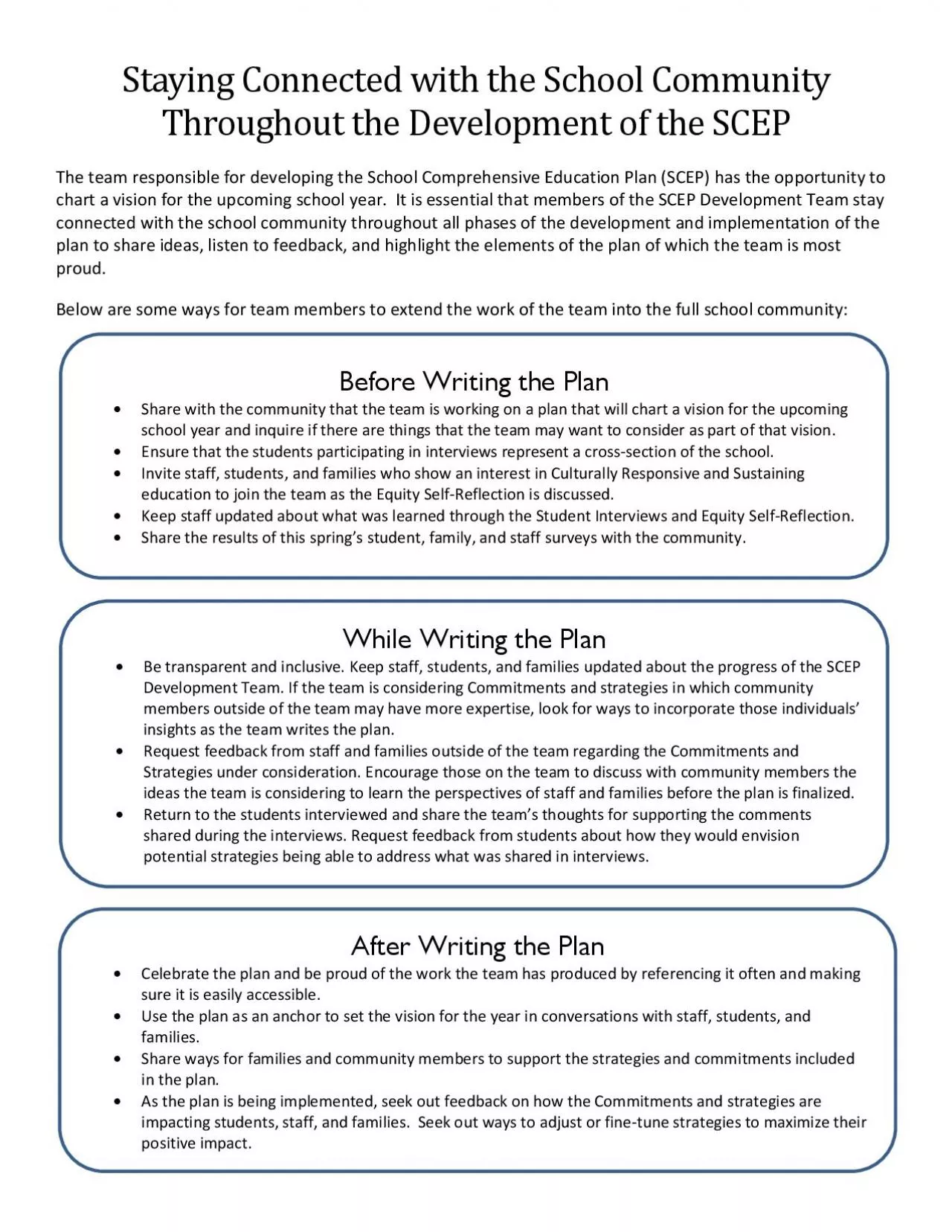 PDF-Staying Connected with the School Community Throughout the Development