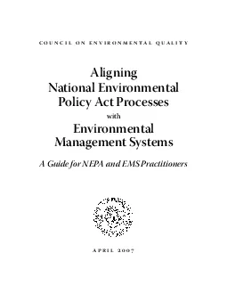 Aligning National Environmental Policy Act Processes with Environmenta