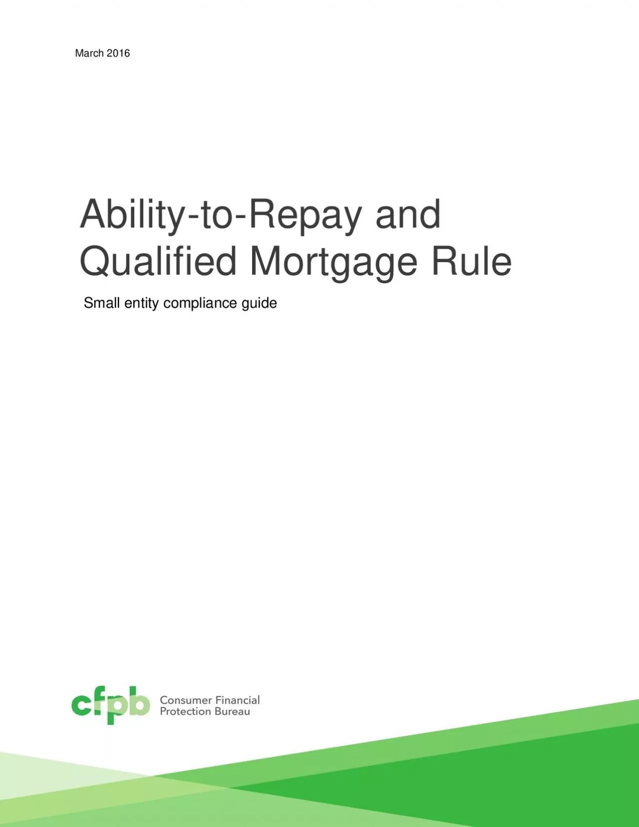 PDF-Qualified Mortgage Rule