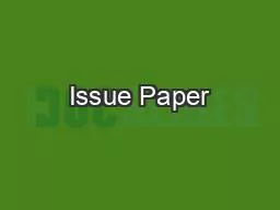 Issue Paper