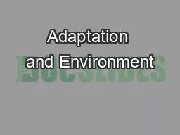 PDF-Adaptation and Environment