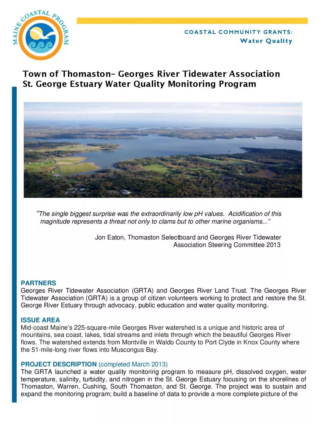 PDF-PARTNERS Georges River Tidewater Association GRTA and Georges River La