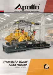 HYDROSTATIC SENSOR PAVER FINISHER Model AP  Quality Co